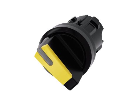 Przełącznik z możliwością podśw 22mm okrągły tworzywo czarny/żółty kr pióro 2 poz oi 3SU1002-2BC30-0AA0