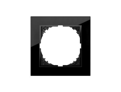 Vestra Ramka pojedyncza szkło IP20 czarny 3871-61