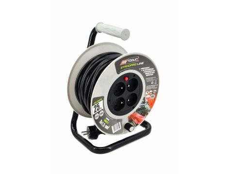 AWTOOLS PRZEDŁUŻACZ BĘBEN STANDARD 30m 3x1,5 mm 16A / 3680W