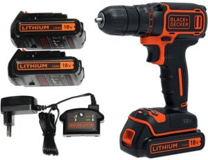 BLACK+DECKER WIERTARKO-WKRĘTARKA 18V 2x1.5Ah  BDCDC18B