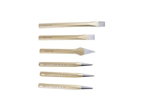 Zestaw wybijaków 6-szt., Ø 3 → 4 mm, RS PRO