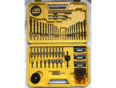 ZESTAW WIERTEŁ I BITÓW 100cz. - 2