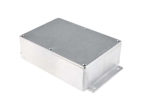 Obudowa ekranowana Srebrny z kołnierzem, 201.7 x 121.2 x 55.3mm, RS PRO