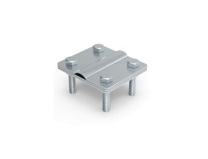 Złącze uniwersalne 3-elem. 70x80 bednarka-pręt16 stal nierdzewna 14.3.1 V4A 91401355