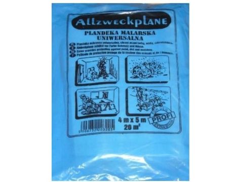 FOLIA 4 x 5m BUDOWLANA NIEBIESKA EXTRA HERMES