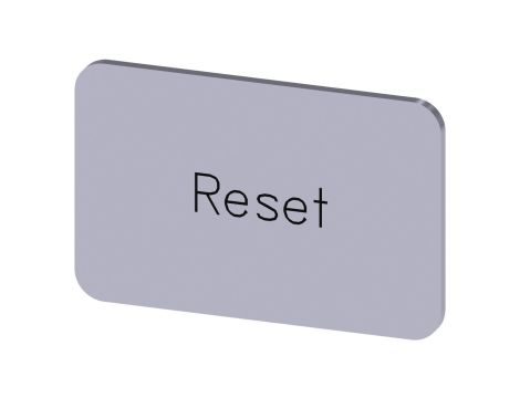 Etykieta samoprzylepna 17.5x27mm srebrna inskrypcja /Reset/ SIRIUS ACT 3SU1900-0AD81-0DU0