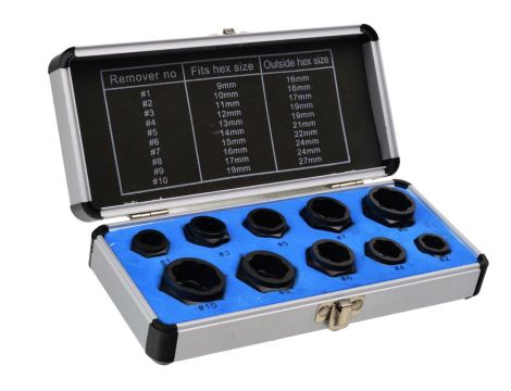 ZESTAW NASADEK DO ZERW.ŚRUB 10 EL./G