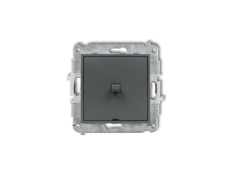 MINI Mechanizm łącznika schodowego w stylu amerykańskim (jeden klawisz bez piktogramu) grafitowy mat 28MWPUS-3.1