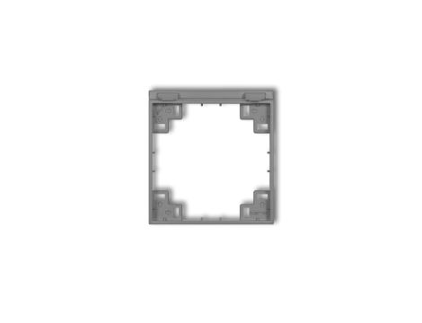 Ramka pośrednia do gniazd bryzgoszczelnych z uziemieniem SCHUKO szary mat 27MRPB-1s