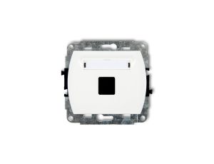 TREND Gniazdo komputerowe pojedyncze bez modułu biały GK-1p PT-GN-TR-67-00-ND-00