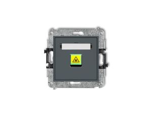 MINI Mechanizm gniazda światłowodowego/optycznego pojedynczego grafitowy mat 28MGOP-1