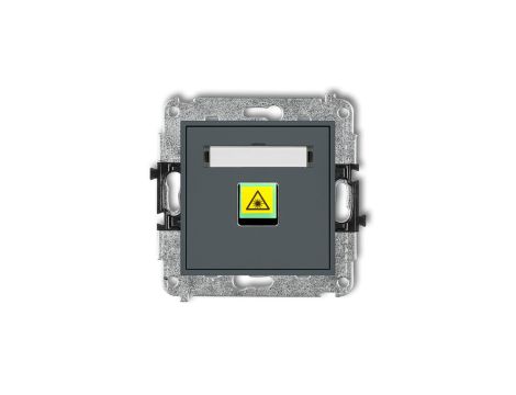 MINI Mechanizm gniazda światłowodowego/optycznego pojedynczego grafitowy mat 28MGOP-1