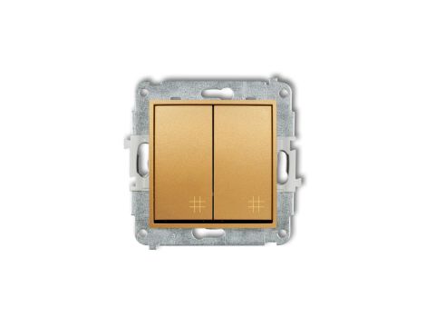 MINI Mechanizm łącznika podwójnego krzyżowego złoty 29MWP-66