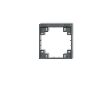 Ramka pośrednia do gniazd bryzgoszczelnych z uziemieniem SCHUKO grafitowy mat 28MRPB-1s