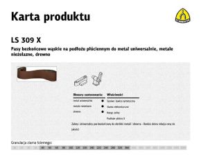 KLINGSPOR PASY BEZKOŃCOWE DO ELEKTRONARZĘDZI LS307X  30mm x 533mm gr. 60 /10szt.