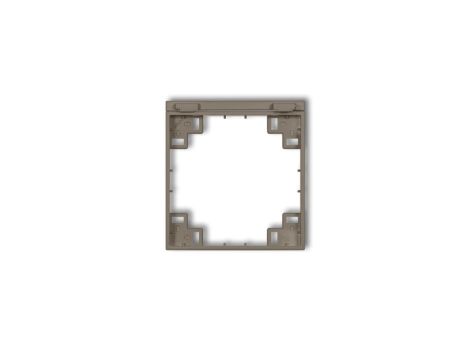 Ramka pośrednia do gniazd bryzgoszczelnych z uziemieniem SCHUKO czekoladowy 49MRPB-1s