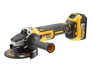 DEWALT SZLIFIERKA KĄT. 18V DCG405P2 125mm 2x5,0Ah BL WŁ. SUWAKOWY