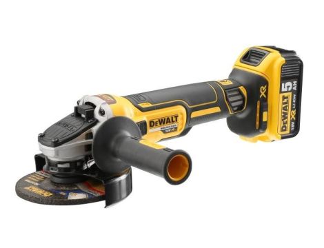 DEWALT SZLIFIERKA KĄT. 18V DCG405P2 125mm 2x5,0Ah BL WŁ. SUWAKOWY