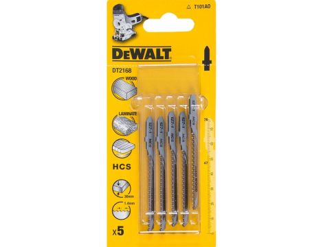 DEWALT BRZESZCZOT DO WYRZYNARKI  76x1,4mm T101AO DREWNO/LAMINAT /5szt.