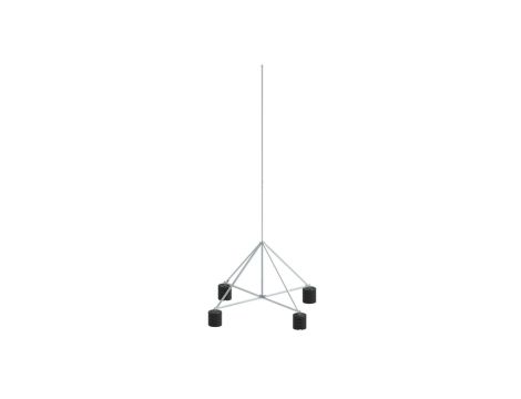 Maszt na czworonogu do zwodów poziomych wysokich 3m aluminium 65.3 AL ZA 4P CZ 65143009