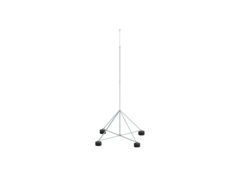 Maszt izolowany na czworonogu do zwodów poziomych wysokich 5m aluminium 65.5 AL IZ 2P CZ 65325009