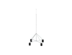 Maszt izolowany na czworonogu do zwodów poziomych wysokich 5m aluminium 65.5 AL IZ 5P CZ 65355009