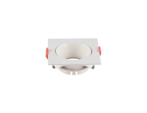 Oprawa punktowa Oczko GU10 IP20 Biała+Biały Połysk Kwadrat 6650