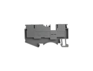 Złączka szynowa 4mm2 1P 3-przewodowa zacisk push-in szara 3930