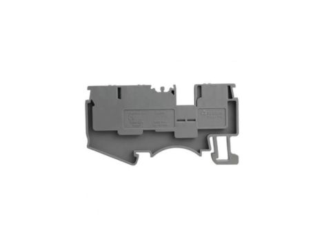 Złączka szynowa 4mm2 1P 3-przewodowa zacisk push-in szara 3930