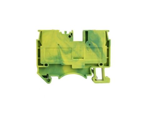 Złączka szynowa przelotowa zaciskowa żółto-zielona PE 6mm2 1P UL