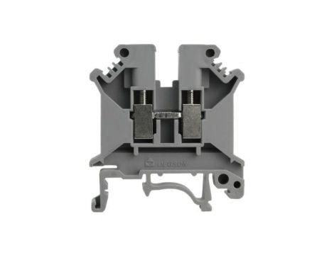 Złączka szynowa przelotowa szara śrubowa 6mm2 1P VDE UL