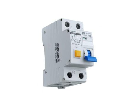 Wyłącznik różnicowoprądowy z członem nadprądowym B16A 30mA 2P 6kA Typ A RCBO Doktorvolt 5590