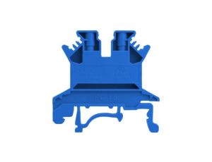 Złączka szynowa przelotowa niebieska śrubowa 1,5mm2 1P VDE UL 5699