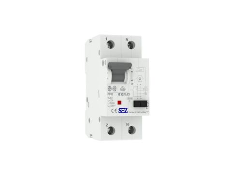 B32A 30mA 2P 10kA TYP A Wyłącznik różnicowoprądowy z członem nadprądowym RCBO SEZ 0509