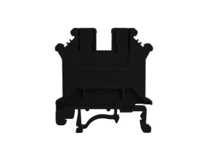 Złączka szynowa przelotowa czarna śrubowa 2,5mm2 1P VDE UL 5705