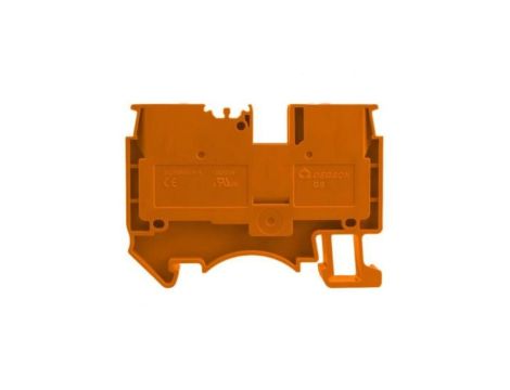 Złączka szynowa przelotowa zaciskowa pomarańczowa 6mm2 1P UL