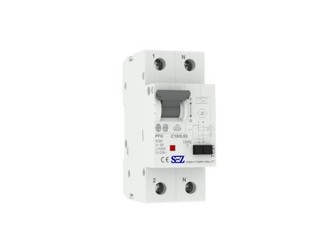 Wyłącznik kombinowany RCBO C10A 30mA 2P 10kA typ A SEZ 0165