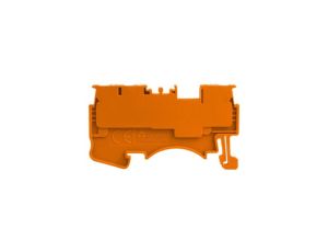 Złączka szynowa 1,5mm2 1P 3-przewodowa zacisk push-in pomarańczowa