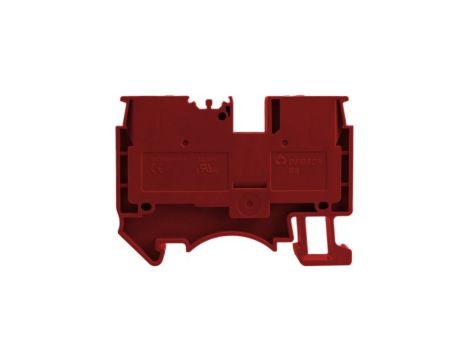 Złączka szynowa przelotowa zaciskowa czerwona 6mm2 1P UL