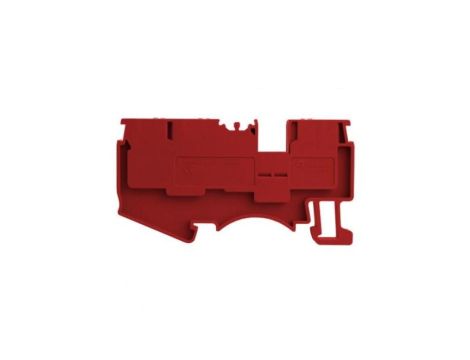 Złączka szynowa 4mm2 1P 3-przewodowa zacisk push-in czerwona