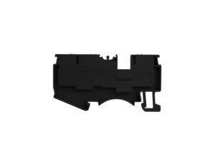 Złączka szynowa 4mm2 1P 3-przewodowa zacisk push-in czarna 7648