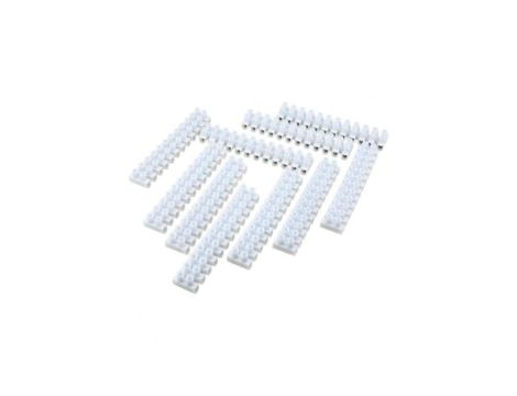 10x Listwa zaciskowa 4mm2 kostka 12-torowa z osłoną kabla VDE/UL 5477