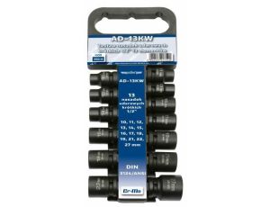 ADLER NASADKI UDAROWE 13szt.K. /ADLER 10-27mm /WIESZAK