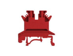 Złączka szynowa przelotowa czerwona śrubowa 1,5mm2 1P VDE UL 7310