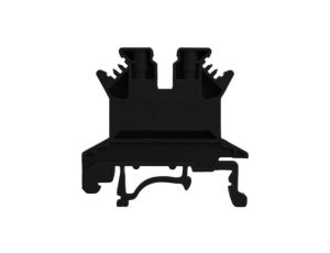 Złączka szynowa przelotowa czarna śrubowa 1,5mm2 1P VDE UL