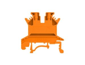 Złączka szynowa przelotowa pomarańczowa śrubowa 1,5mm2 1P VDE UL