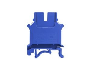 Złączka szynowa przelotowa niebieska śrubowa 16mm2 1P VDE UL 5743