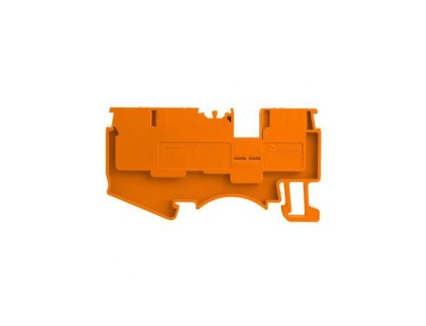 Złączka szynowa 4mm2 1P 3-przewodowa zacisk push-in pomarańczowa