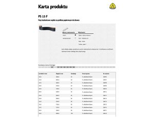 K.PASY BEZK. 150* 720 gr.180  PS 15 F /1 SZTUKA