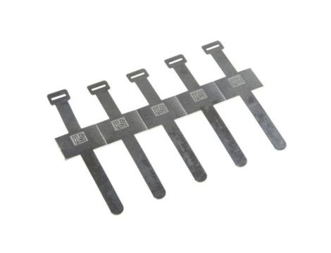 Spinka do kabli Zacisk z blokadą, 19.3mm, materiał: Aluminium, Samoprzylepny, 89 x 25.4 x 8mm, RS PRO